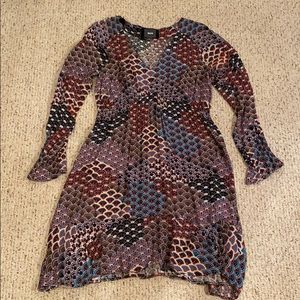 Anthropologie print empire waist dress. Size XL.